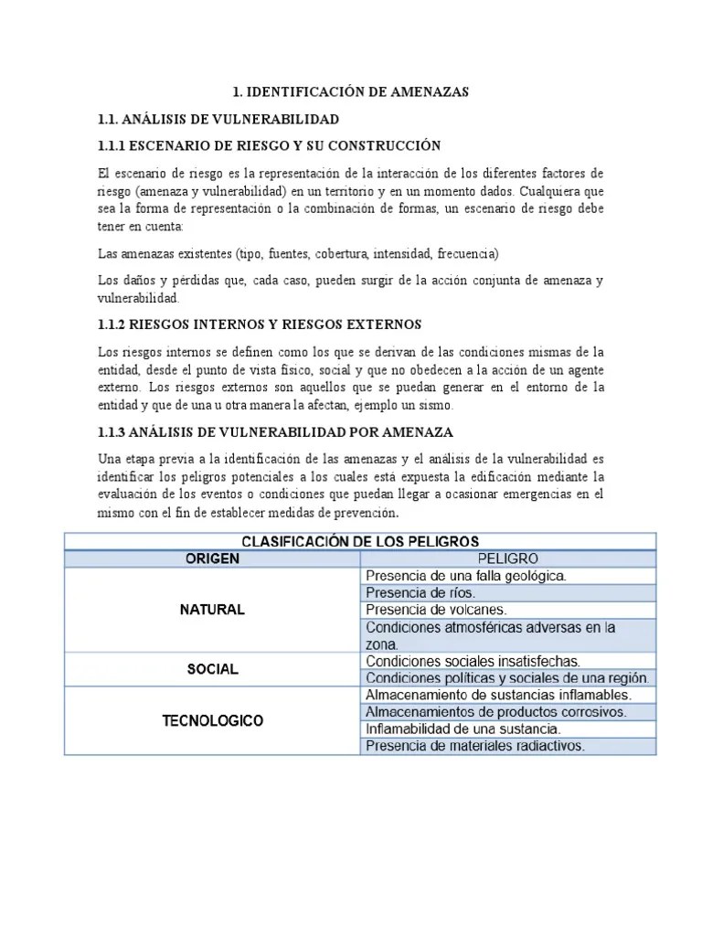 Analisis De Vulnerabilidad | PDF | Riesgo