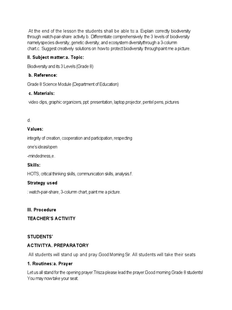 8 Biodiversity Detailed | PDF | Biodiversity | Species