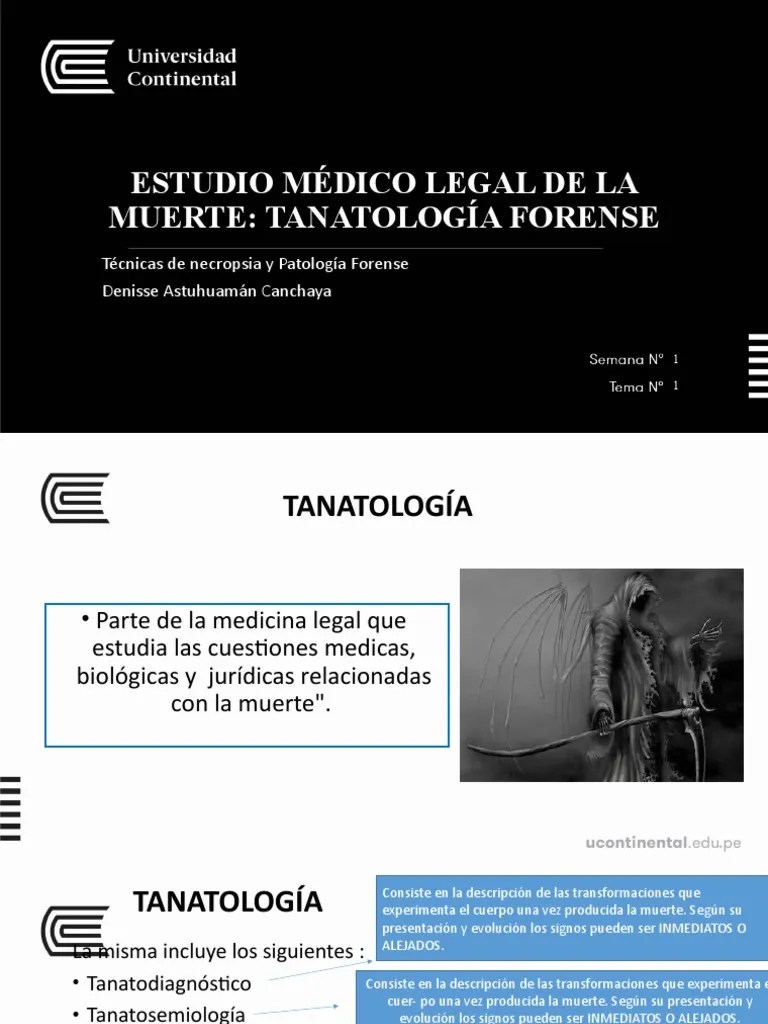 Estudio Médico Legal De La Muerte: Tanatología Forense | Descargar ...