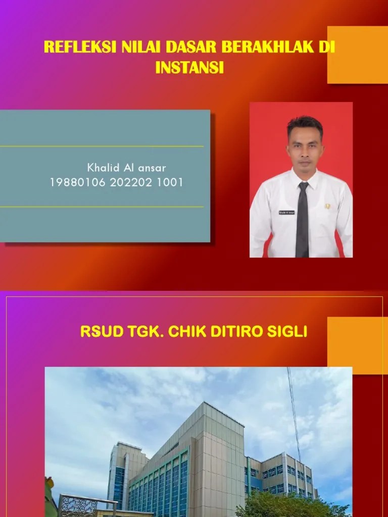 Refleksi Nilai Dasar Berakhlak Asn Di Instansi | PDF