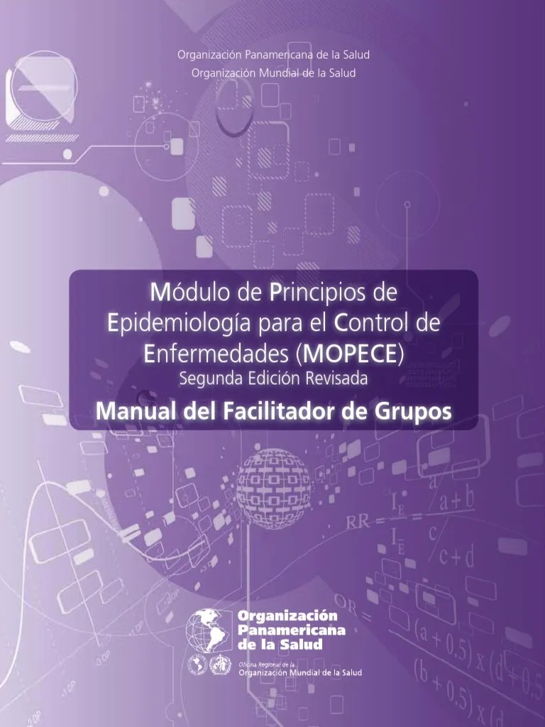 Módulo De Principios De Epidemiología Para El Control De Enfermedades (Organización Panamericana ...