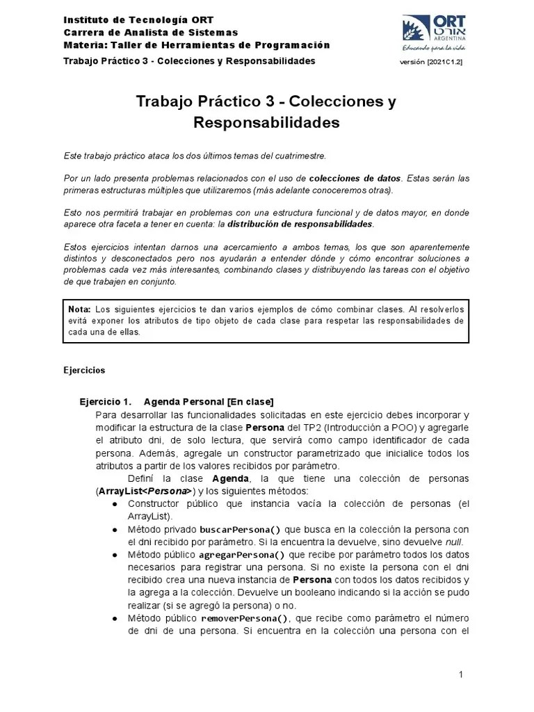 2021C1 THP TP3.v2 | PDF | Constructor (Programación Orientada A Objetos ...
