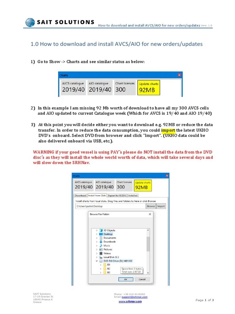 How To Efficiently Download And Install Chart Updates In The AVCS/AIO ...