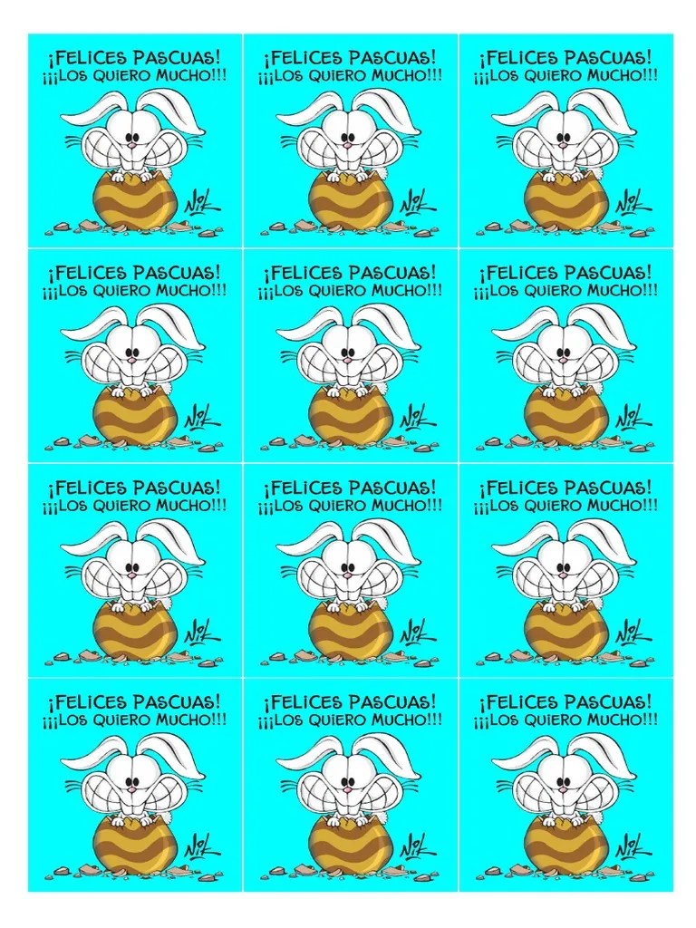 Tarjeta De Pascuas | PDF