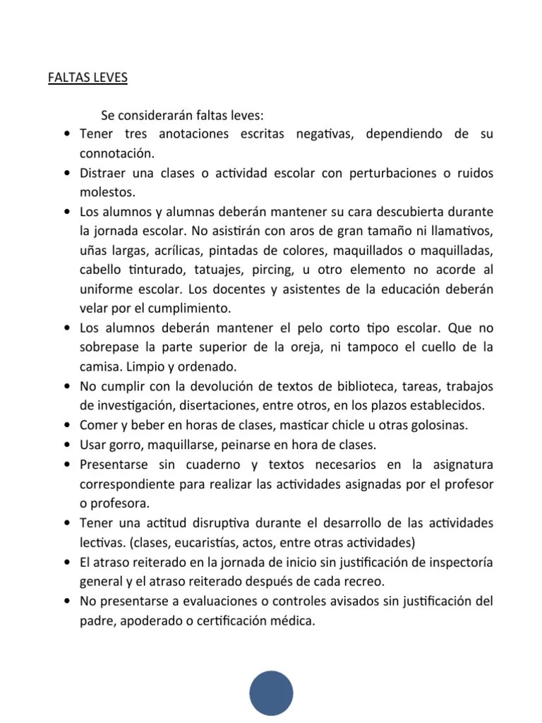 Faltas Leves, Graves Y Gravísimas | PDF