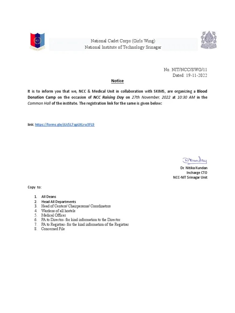 Blood Donation Camp | PDF