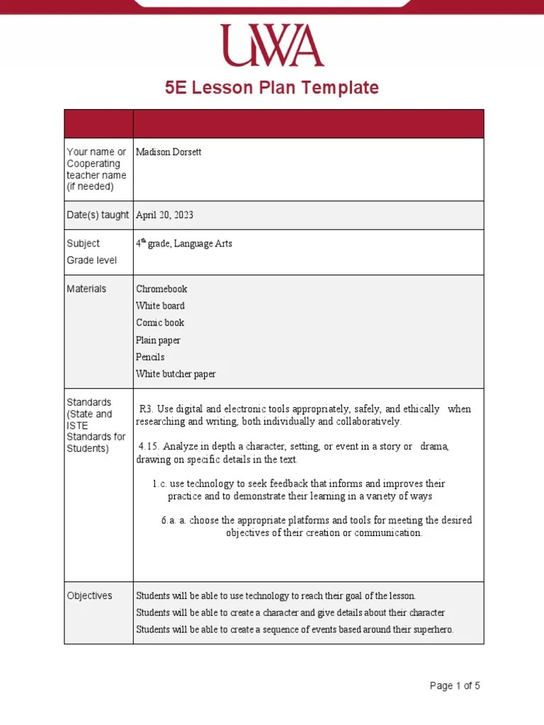 Technology Lesson Plan | PDF | Lesson Plan | Learning
