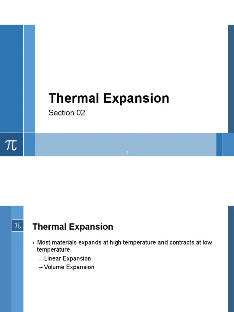 Thermal Expansion | PDF | Thermal Expansion | Physical Sciences