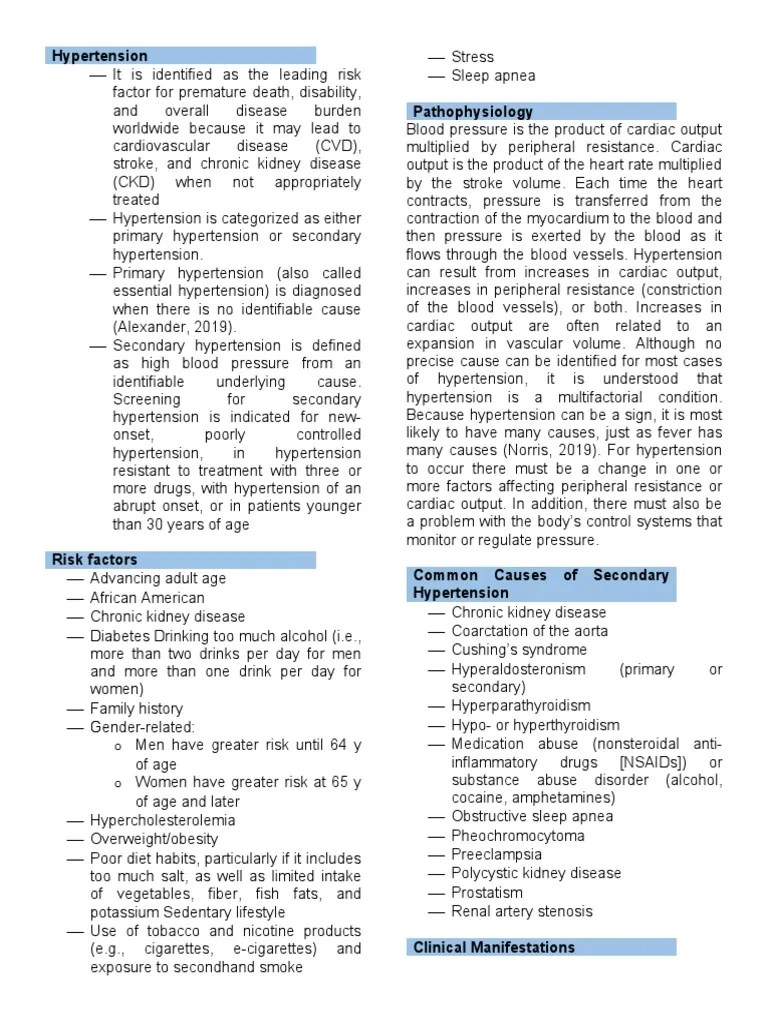 Hypertension | PDF | Hypertension | Cardiovascular Diseases