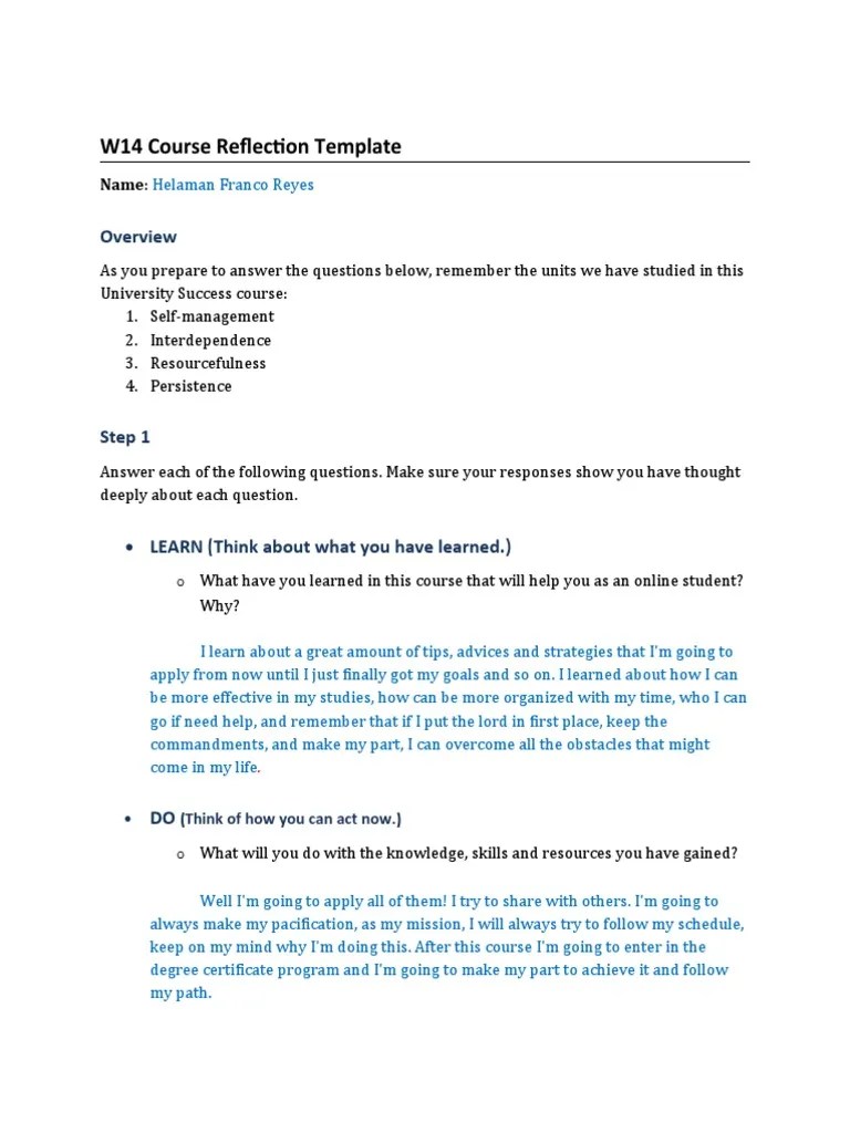 Applying Lessons Learned In University Success To Achieve Future ...