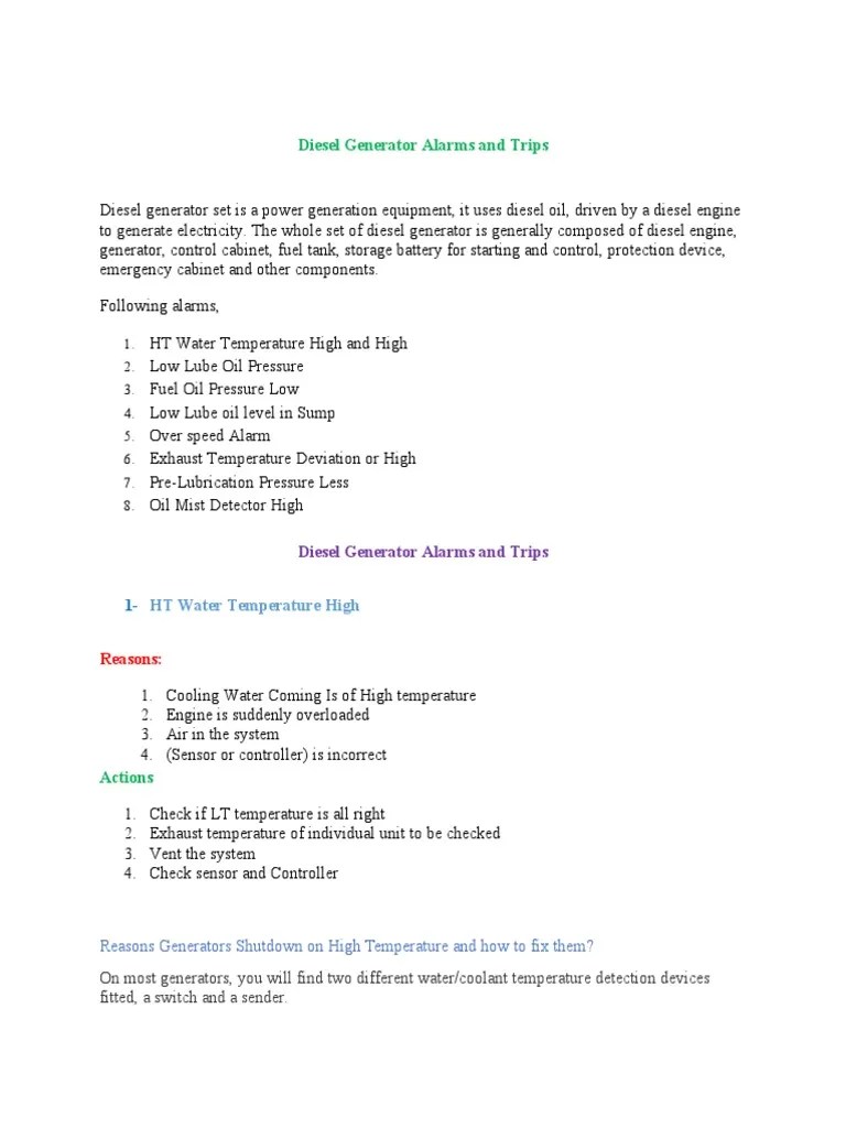 Generator | PDF | Diesel Engine | Radiator