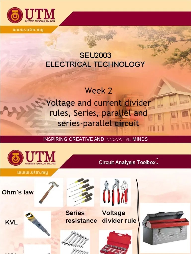 Voltage And Current Divider Rules, Series, Parallel And Series-Parallel ...