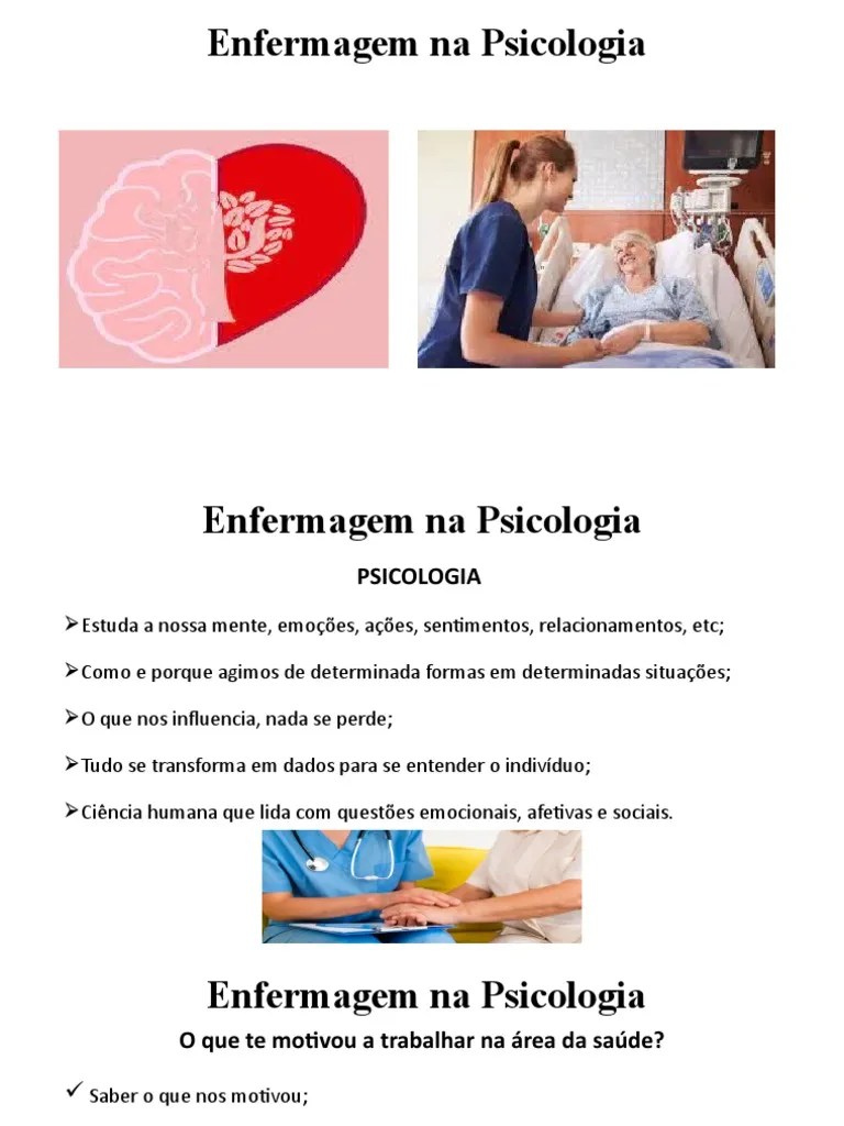 Aula 2 - Psicologia - Aplicada - Enfermagem | PDF | Psicologia | Enfermagem
