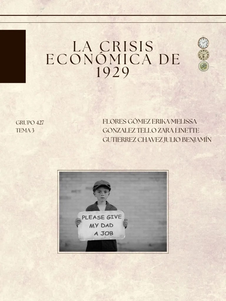 La Crisis Económica De 1929 | PDF | Gran Depresion | Economias