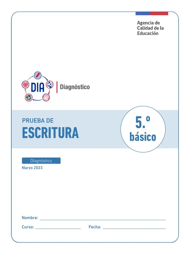 Prueba Escritura Diagnostico 2023 5 Basico | PDF