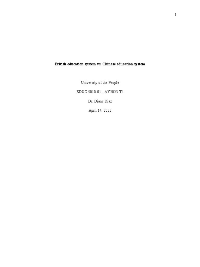 Unit.2-British Education System Vs. Chinese Education System | PDF | Schools | Curriculum