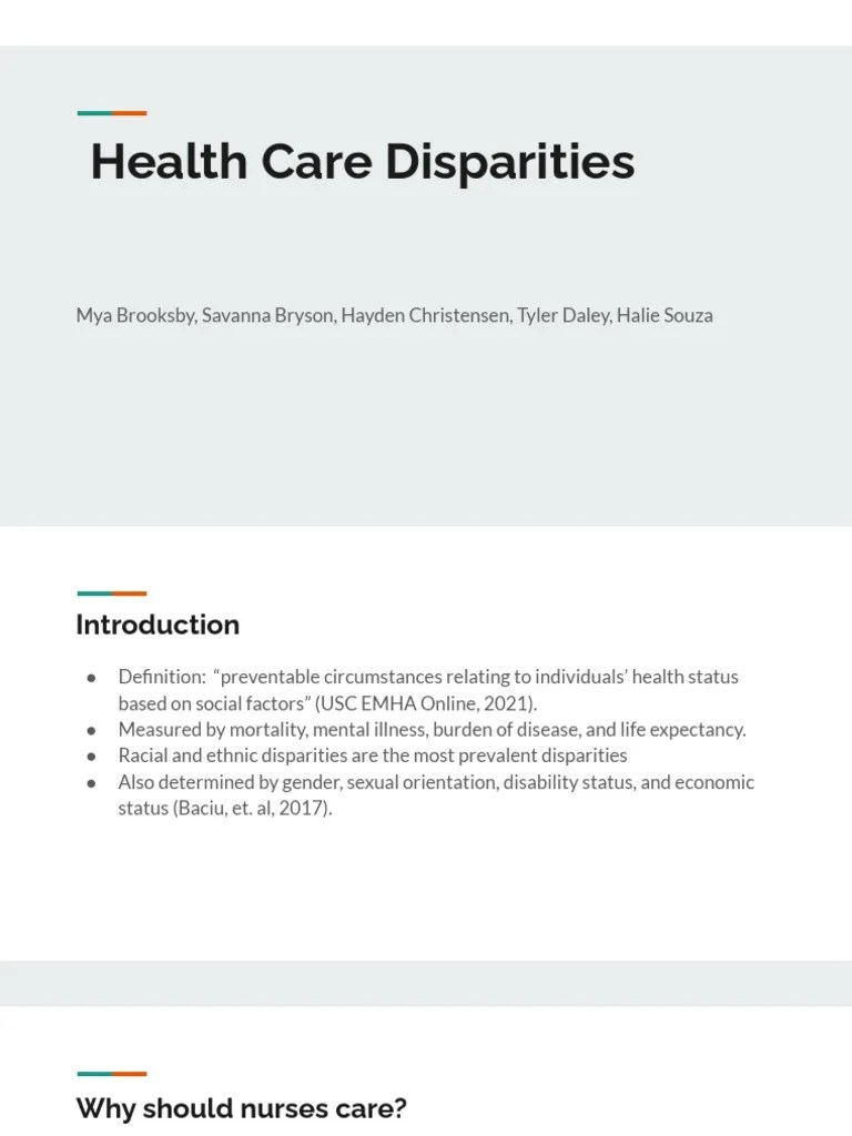 Healthcare Disparities | PDF