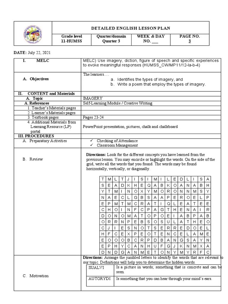 Lesson Plan Cot 2 | PDF | Cognitive Science | Behavior Modification