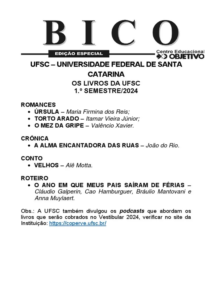 Ufsc 2024 | PDF | Ciências Sociais | Turismo