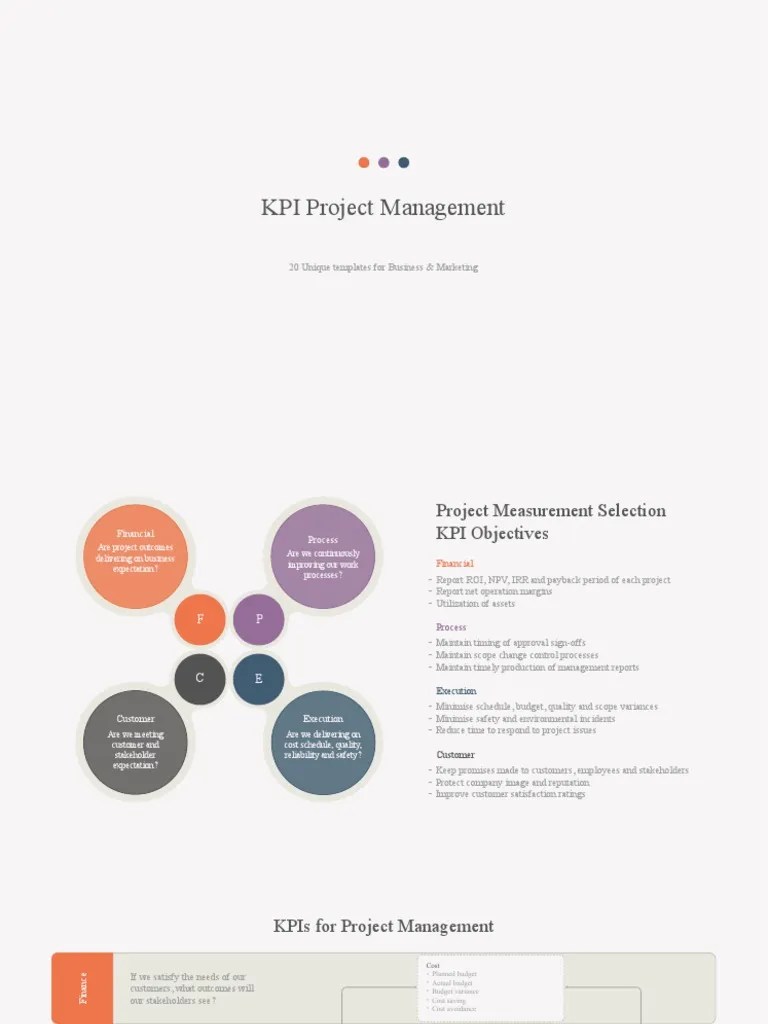 104 KPI Project Management | PDF | Performance Indicator | Business