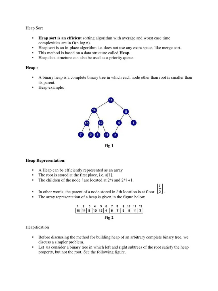 Heap Sort | PDF | Algorithms And Data Structures | Algorithms