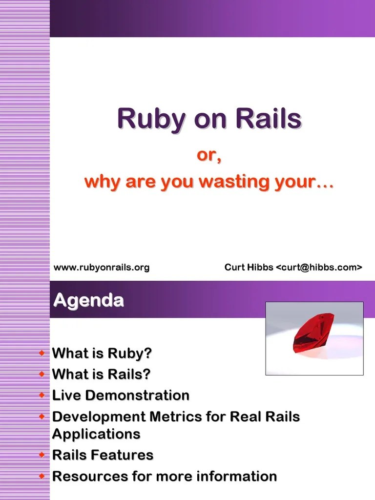 Ruby On Rails | PDF | Ruby (Programming Language) | Databases