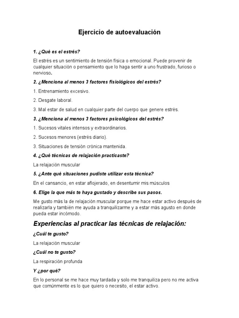 Tecnicas De Relajacion | PDF