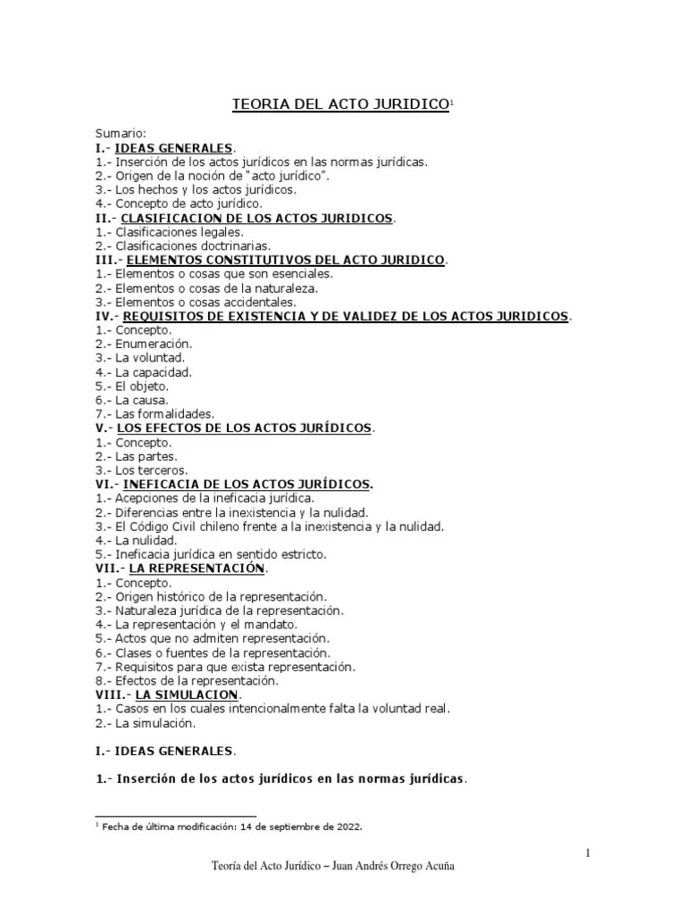 Teoría Del Acto Jurídico | PDF | Propiedad | Donación