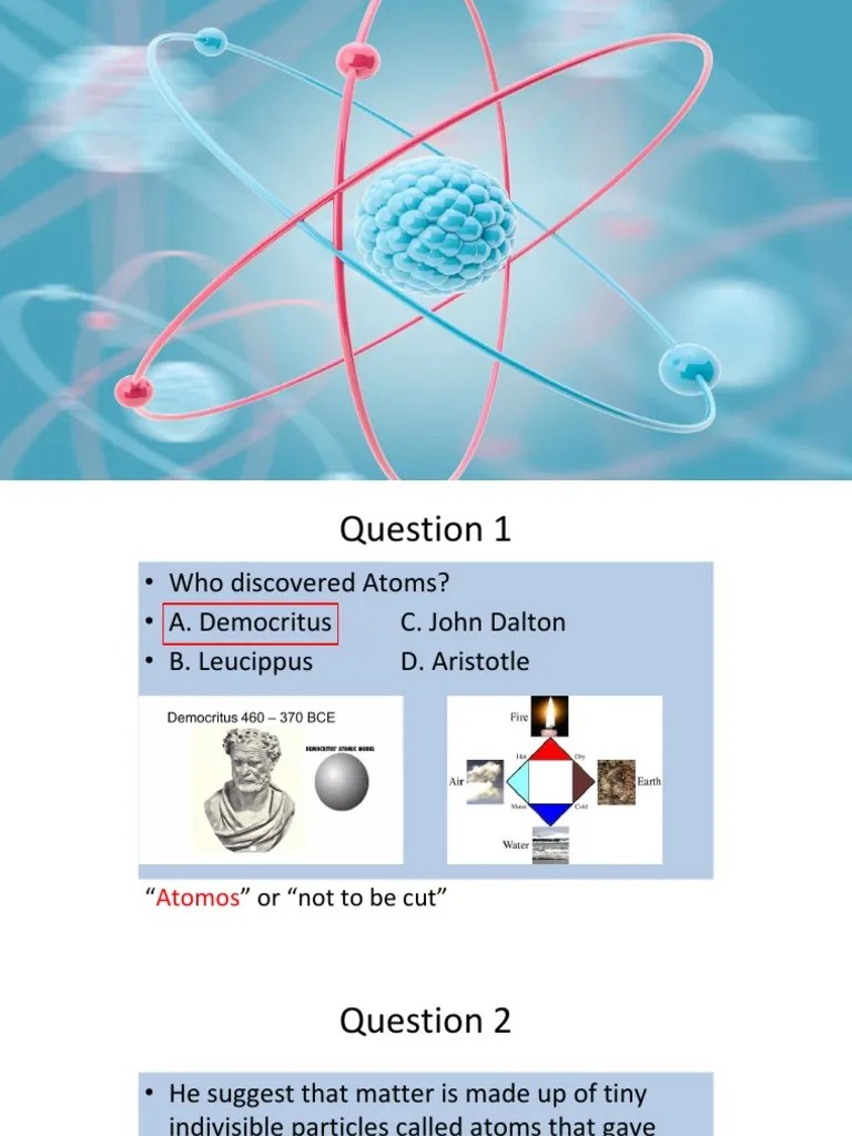Atomic Theory | PDF | Atoms | Electron
