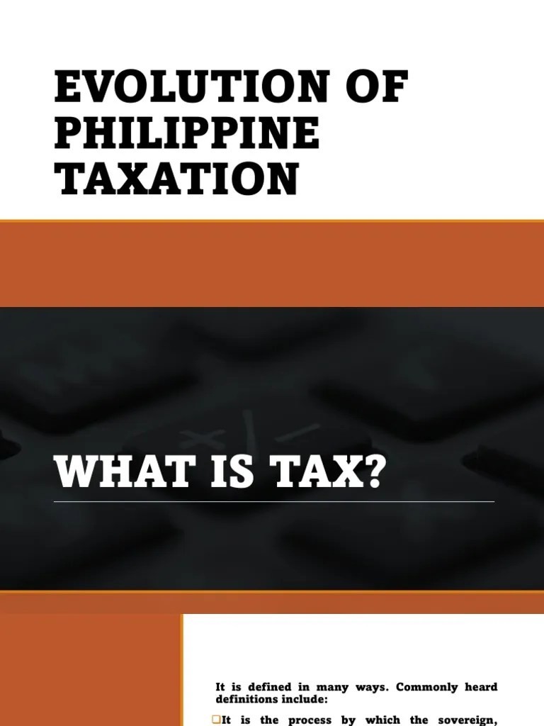 Evolution Of Philippine Taxation | PDF | Taxes | Value Added Tax