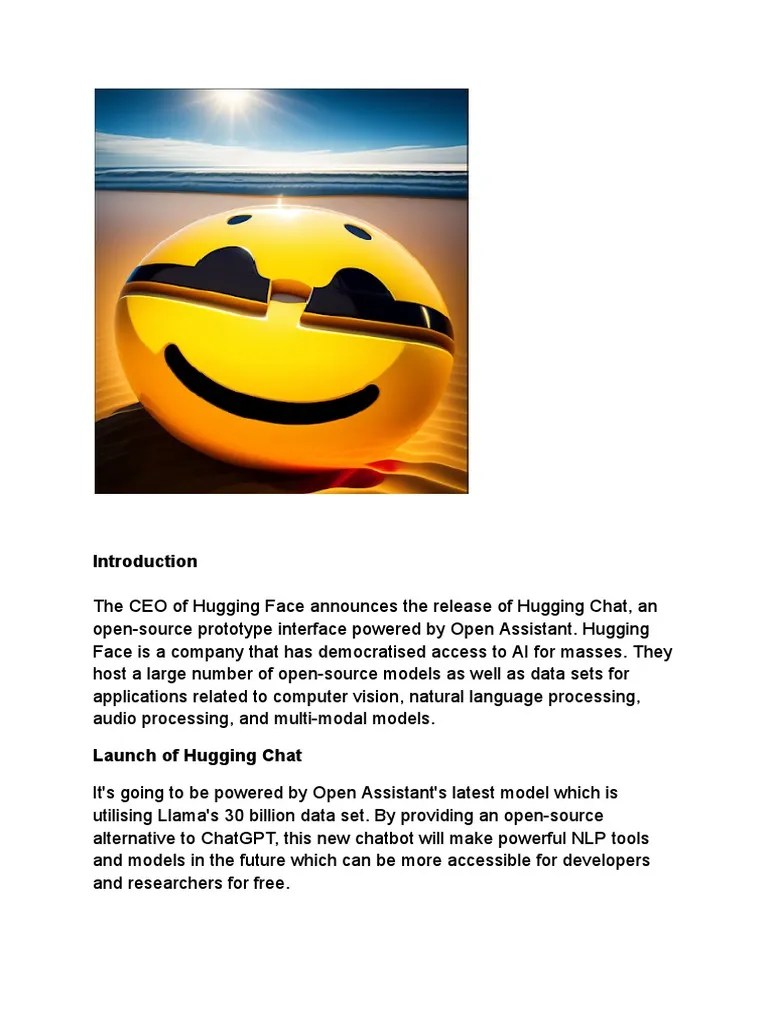 HuggingChat: The New Open-Source Chatbot Challenging ChatGPT | PDF | Artificial Intelligence ...