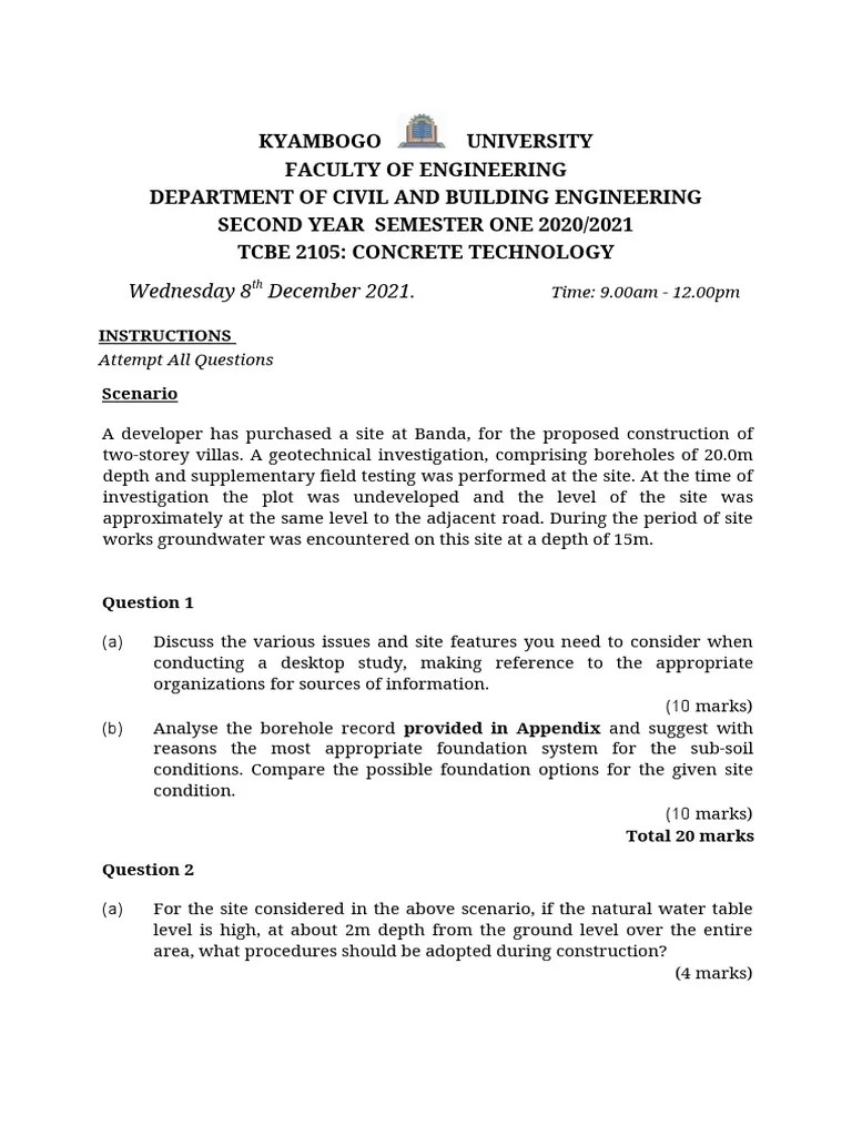 Construction Technology EXAM | PDF | Real Estate | Civil Engineering