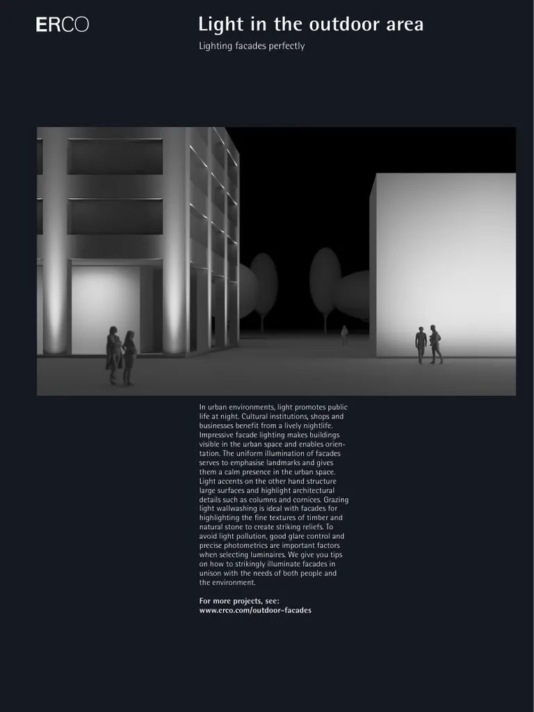 Erco Outdoor Lighting Facades En | PDF | Lighting | Light Emitting Diode