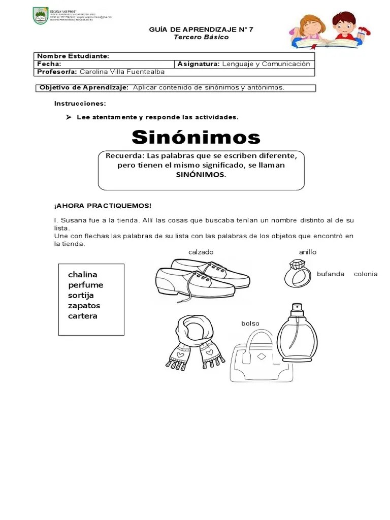 Guia 7lenguaje Tercero | PDF