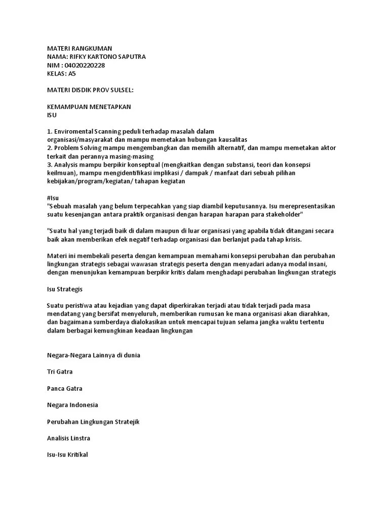Materi Rangkuman - Rifky - Kartono - Saputra | PDF