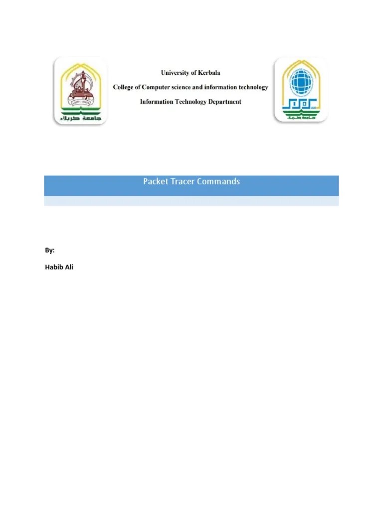 Packet Tracer Commands | PDF