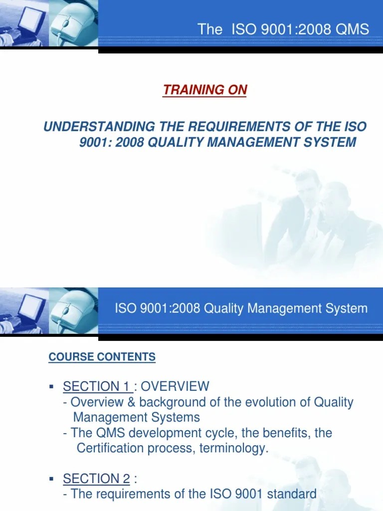 ISO 9001 Overview Section 1 | PDF | Iso 9000 | Quality Management System