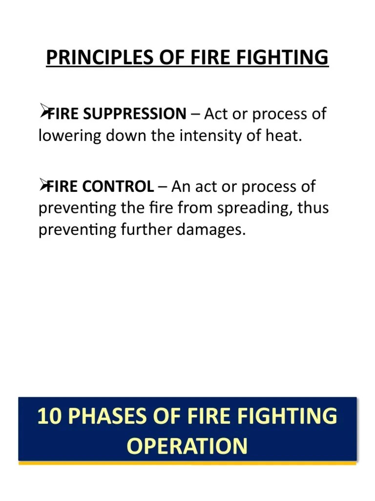 5 Fundamentals Of Fire Fighting | Download Free PDF | Firefighting | Fires
