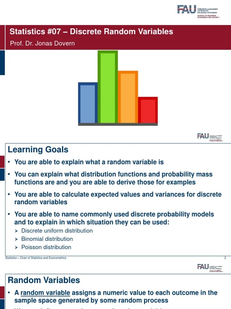Understanding Discrete Random Variables And Their Probability ...
