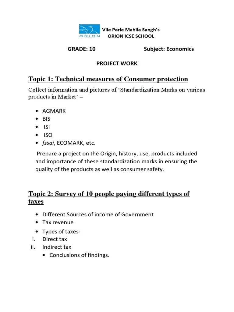 Grade 10 Economics Project PDF | PDF | Banks | Taxes