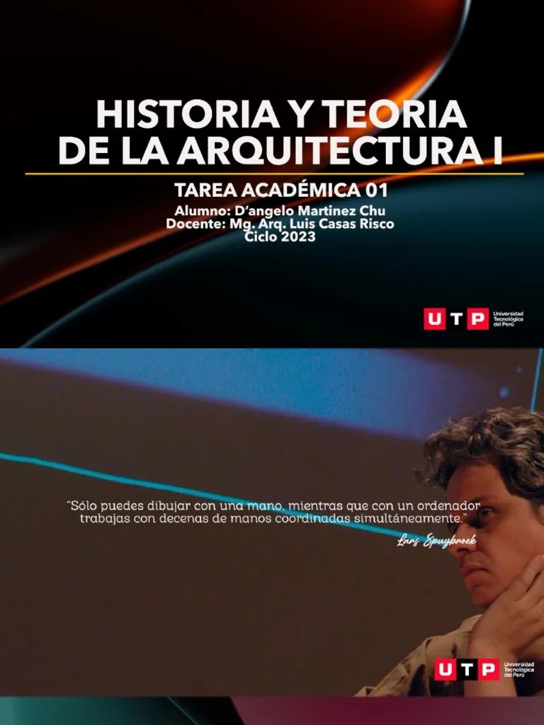 Tarea Academica 01-Utp-Historia Y Teoria De La Arquitectura I | PDF
