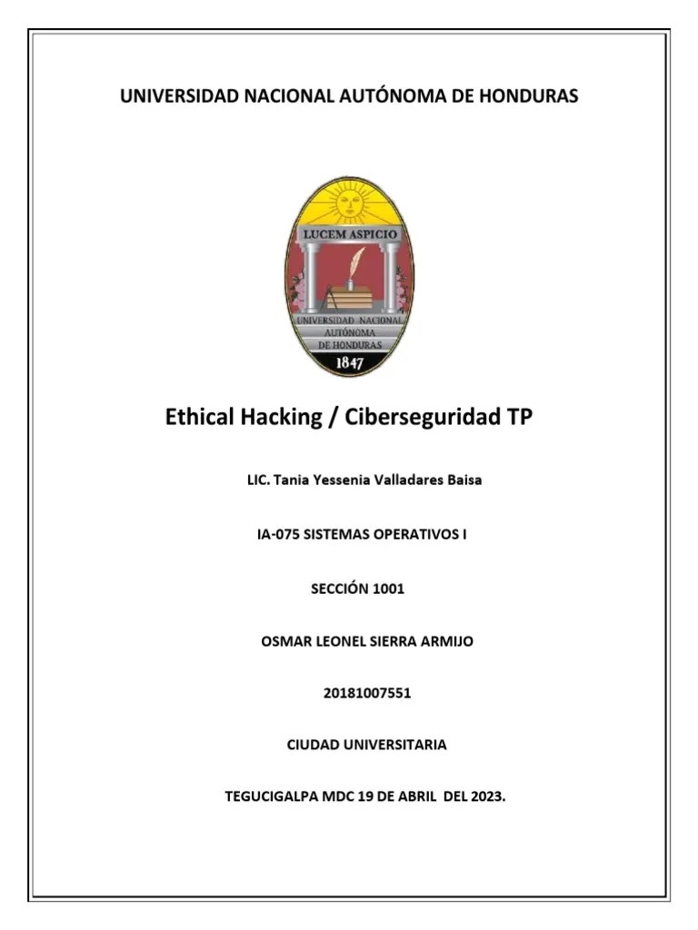 Ciberseguridad-Ethical Hacking | PDF