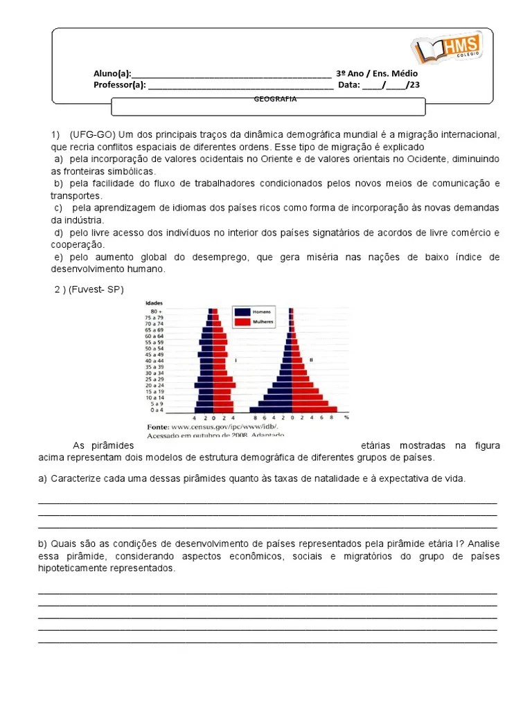 Geografia-3°-Ano-Em 2 | PDF