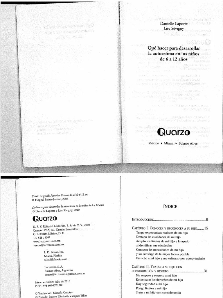 Autoestima Niños 6 A 12 Años PDF | PDF