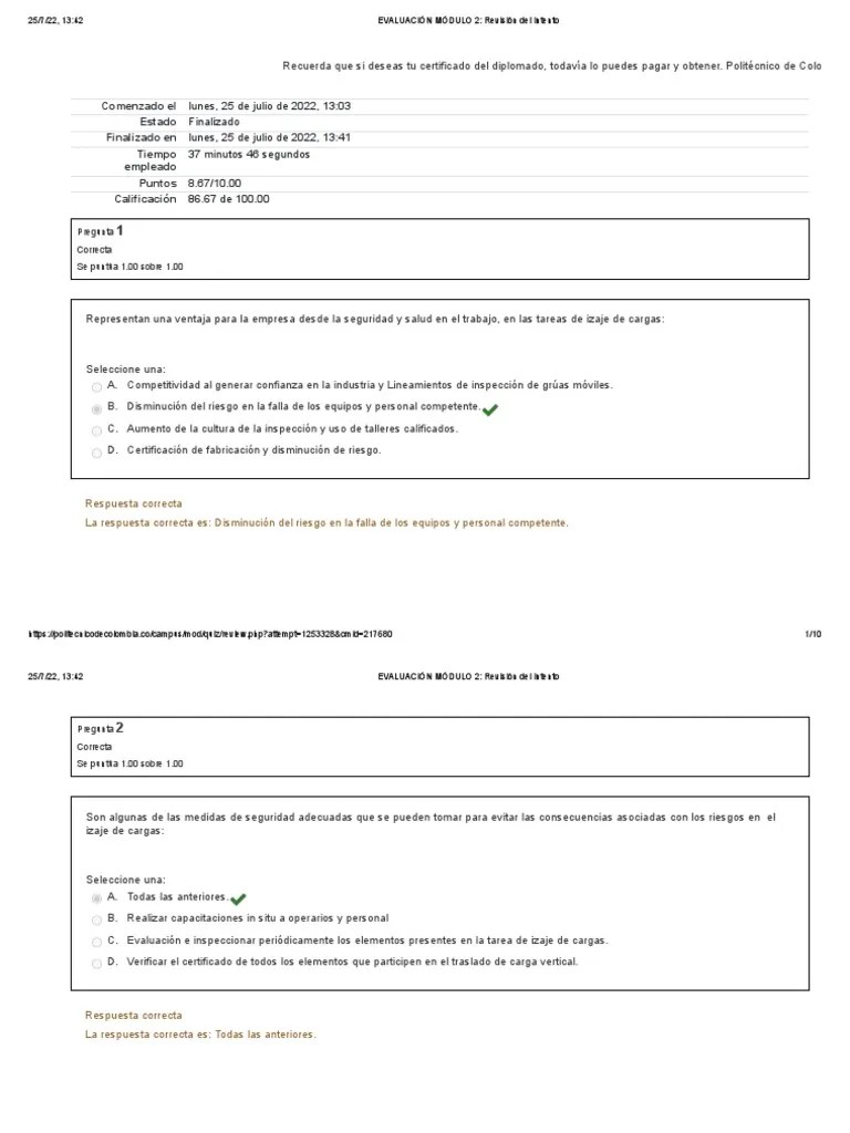 EVALUACIÓN MÓDULO 2 - Revisión Del Intento PDF | PDF