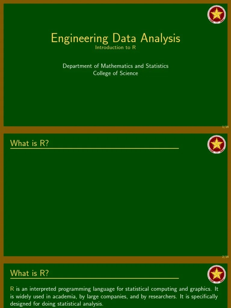 Introduction To R PDF | PDF