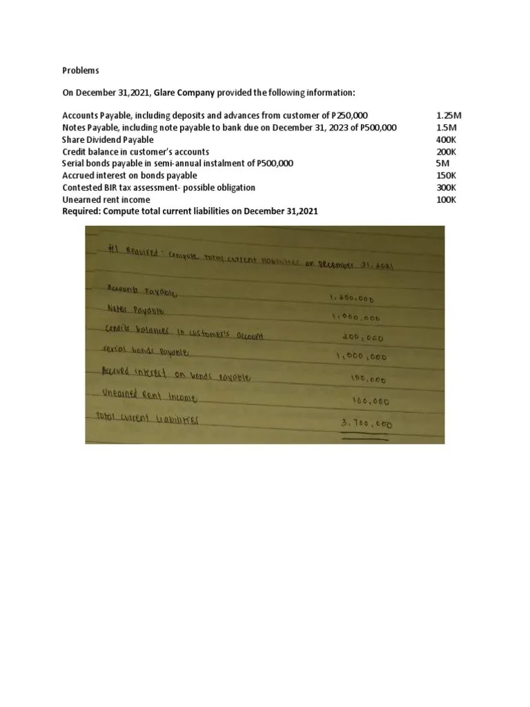 ACCOUNTING 2 - Problems | PDF | Taxes | Bonds (Finance)