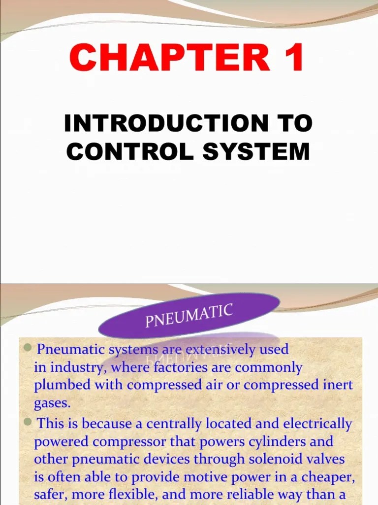 Chapter 1 Introduction Control Sys | PDF