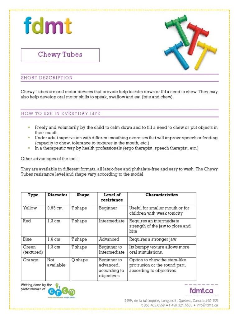 Chewy tubes