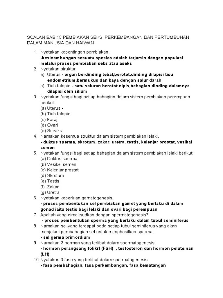 Bio Ting 4 Bab 15 KSSM | PDF